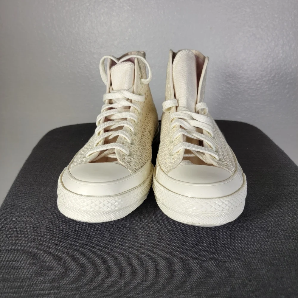 Converse Chuck 70 Crochet Canvas Hi‎ Top Sneakers Men’s 8 Women’s 10
